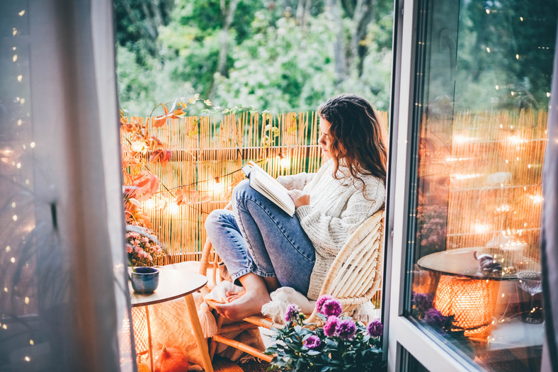 Balkon w stylu boho