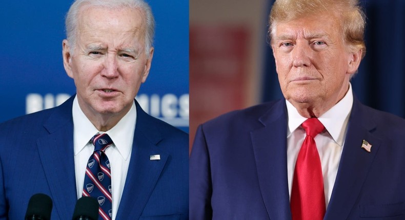 President Joe Biden and former President Donald Trump remain locked in a competitive contest in swing states.Getty Images