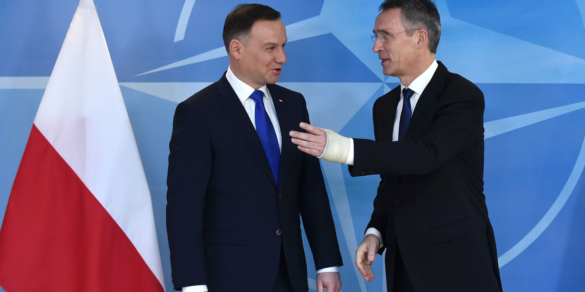 Jens Stoltenberg i Andrzej Duda