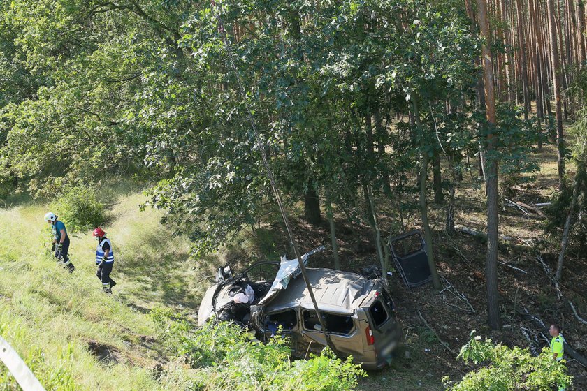 Koszmarny wypadek w Wielkopolsce. Nie żyją dwie osoby, siedem jest rannych