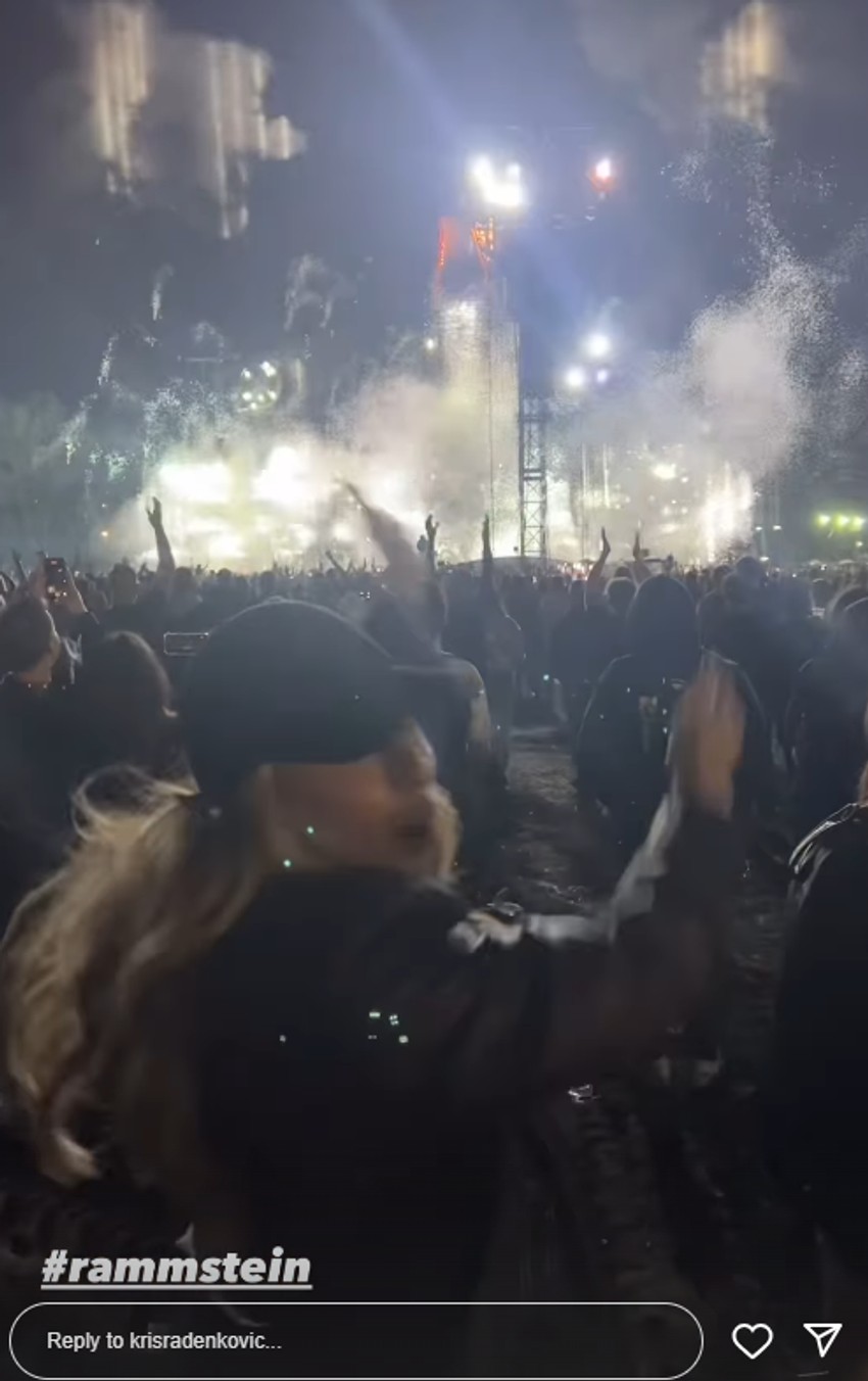 Kristina Radenković na Ramštajnovom koncertu