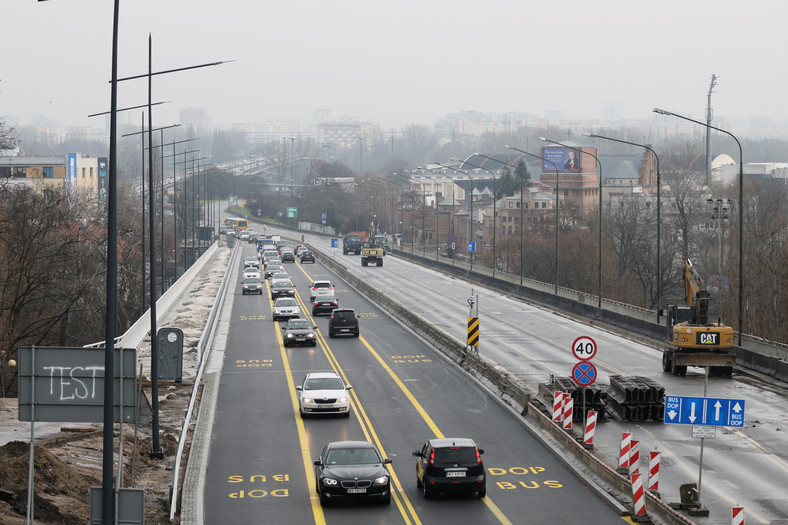 Nowy wiadukt Trasy Łazienkowskiej