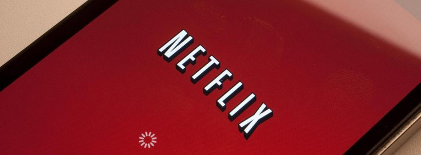 Logo Netflix. Fot. Scott Eells/Bloomberg
