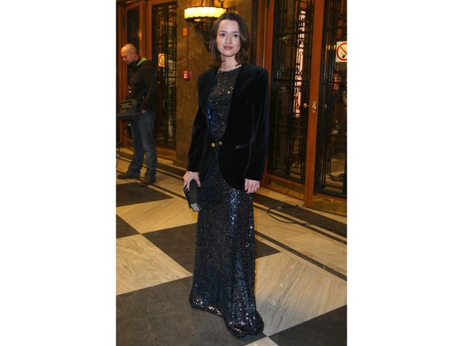 Katarzyna Maciąg zabłysnęładługiej do ziemi, cekinowej sukni