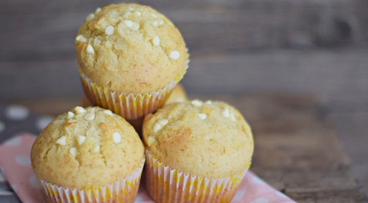 Rupáner-konyha: Fehércsokis muffin recept Fotó: Rupáner-Gallé Margó