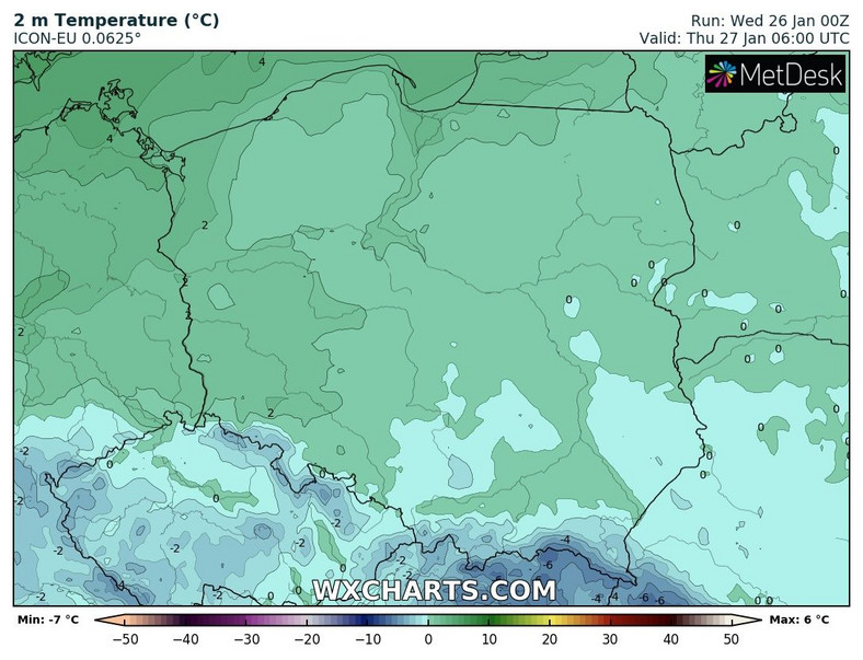 Jak na styczeń, temperatura będzie dość wysoka