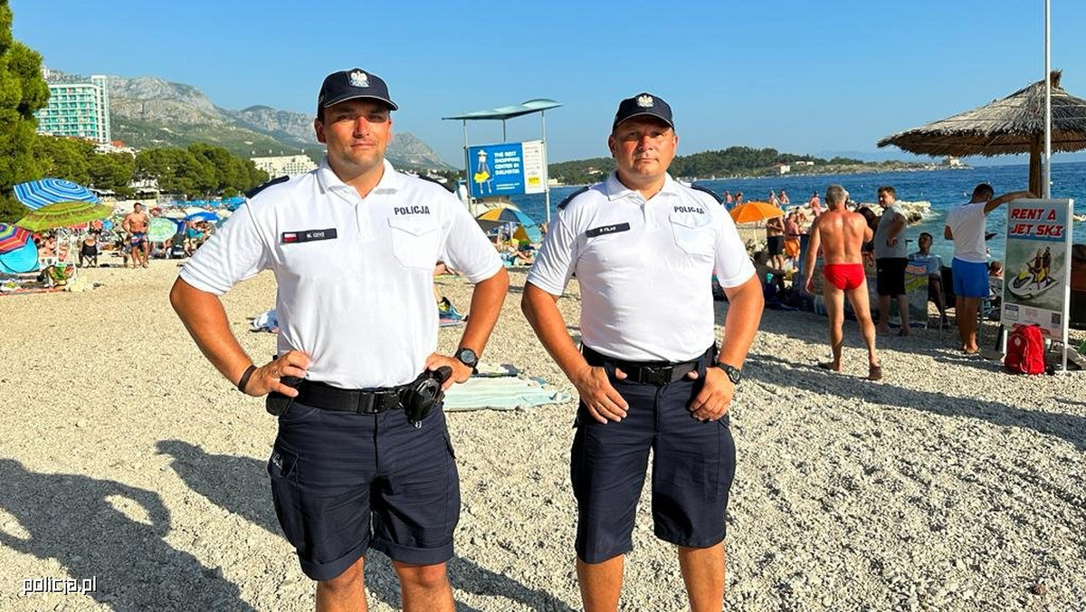 Polscy policjanci w Chorwacji uratowali tonącego mężczyznę
