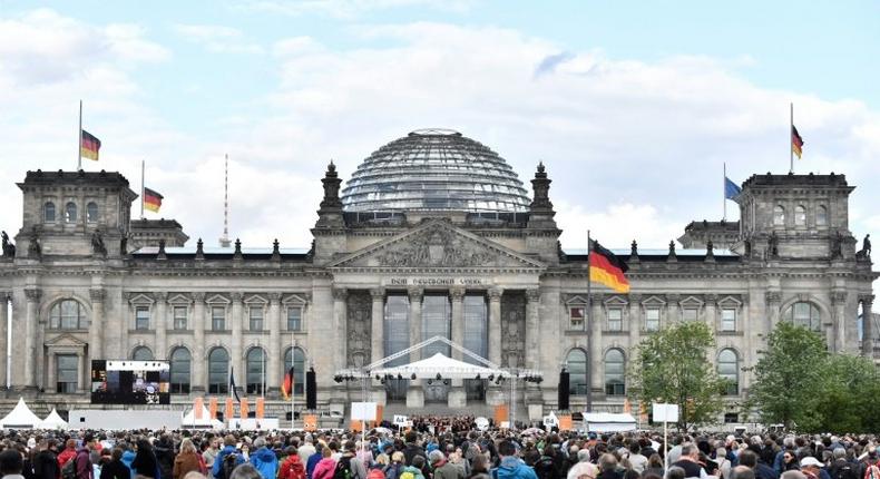 The Reichstag building houses Germany's Bundestag lower house of parliament in Berlin