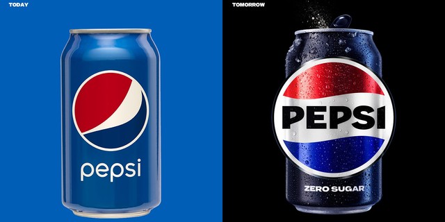 The current and upcoming Pepsi logos.Courtesy of Pepsi