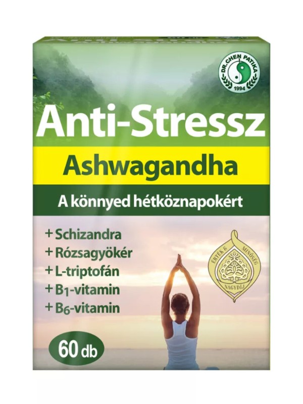 Anti-Stressz ashawagandha kapszula DR. CHEN PATIKA 2609 Ft/ 60 db 