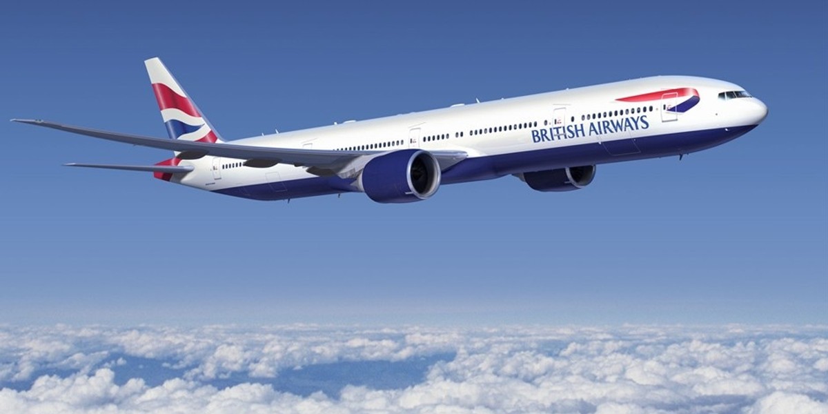 Groza samolotu Boeing 777  British Airways