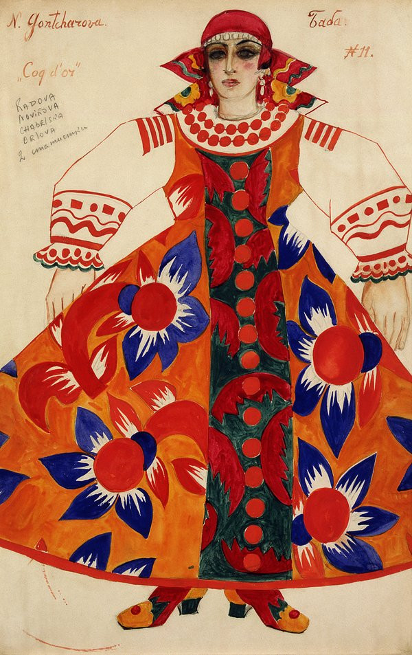 Natalia Gonczarowa, "Peasant woman" (projekt kostiumów z 1937 roku)