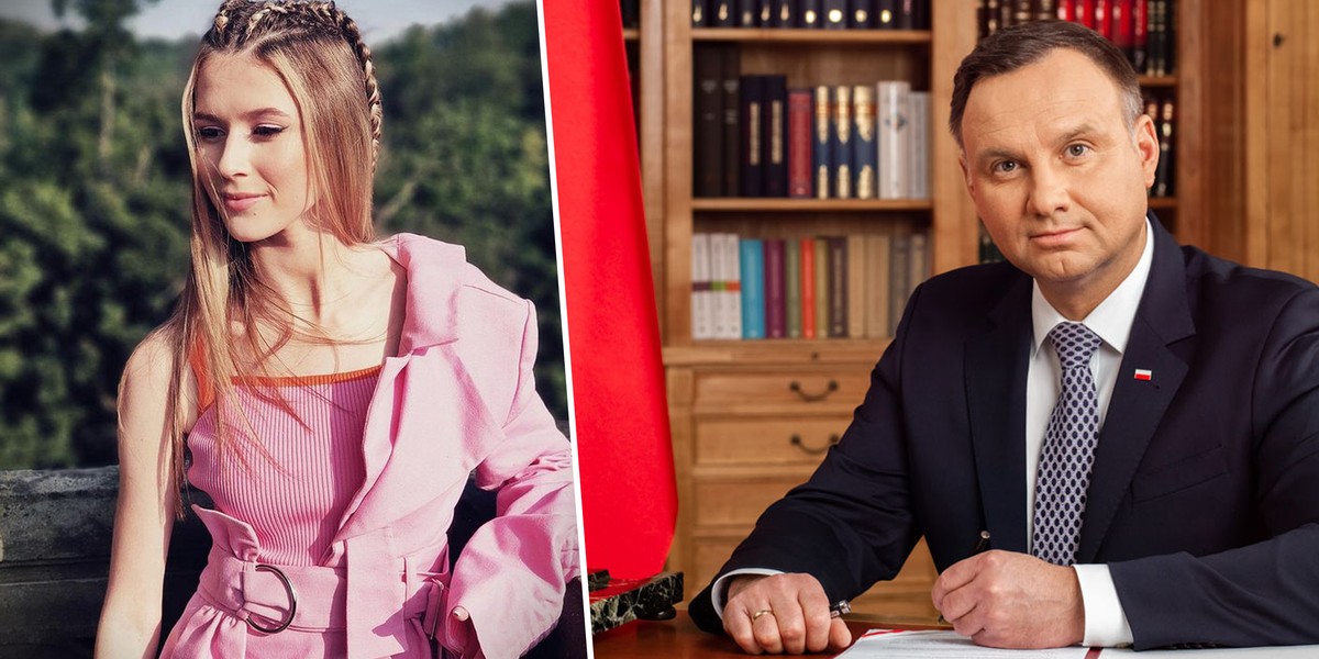 Andrzej Duda polubił nowe zdjęcie Roksany Węgiel.