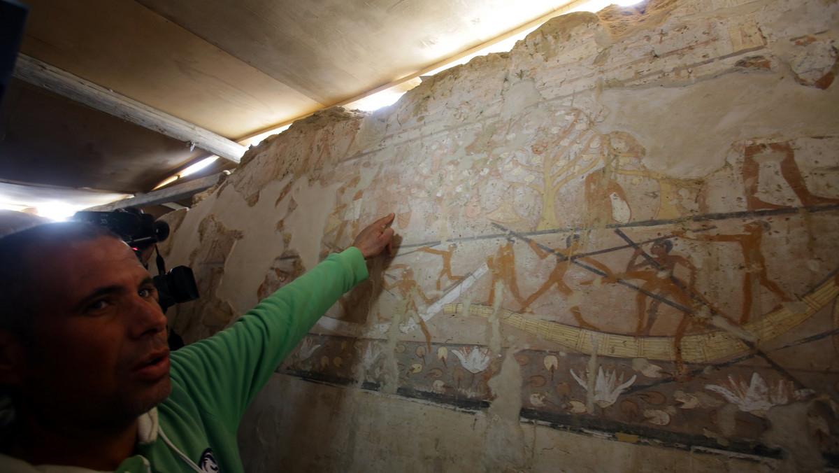epa06493492 - EGYPT ARCHEOLOGY NEW DISCOVERY (New Old Kingdom tomb discovered in Giza)