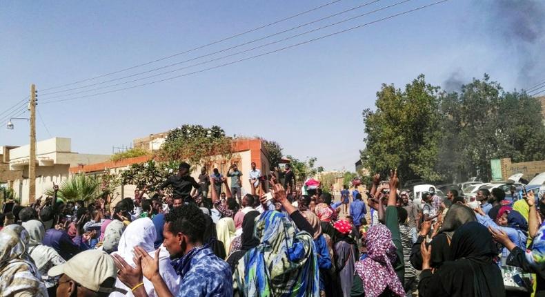 Sudanese protest in Khartoum's twin city of Omdurman on Sunday, despite a nationwide state of emergency