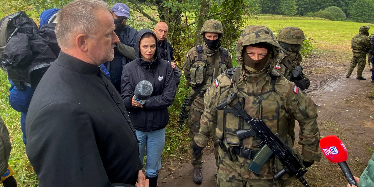 Ksiądz próbował przenieść na stronę Białoruską lekarstwa. 