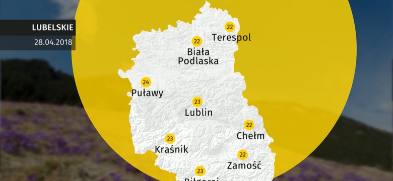 Prognoza pogody dla woj. lubelskiego - 28.04