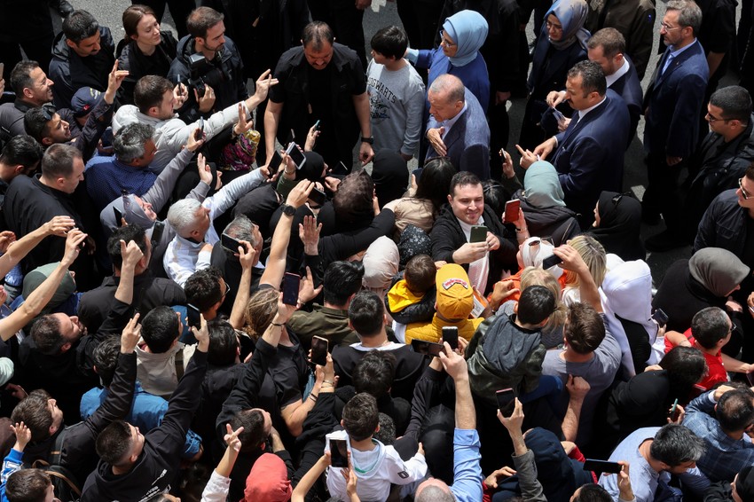 Erdogan sa pristalicama u Istanbulu 14. maja