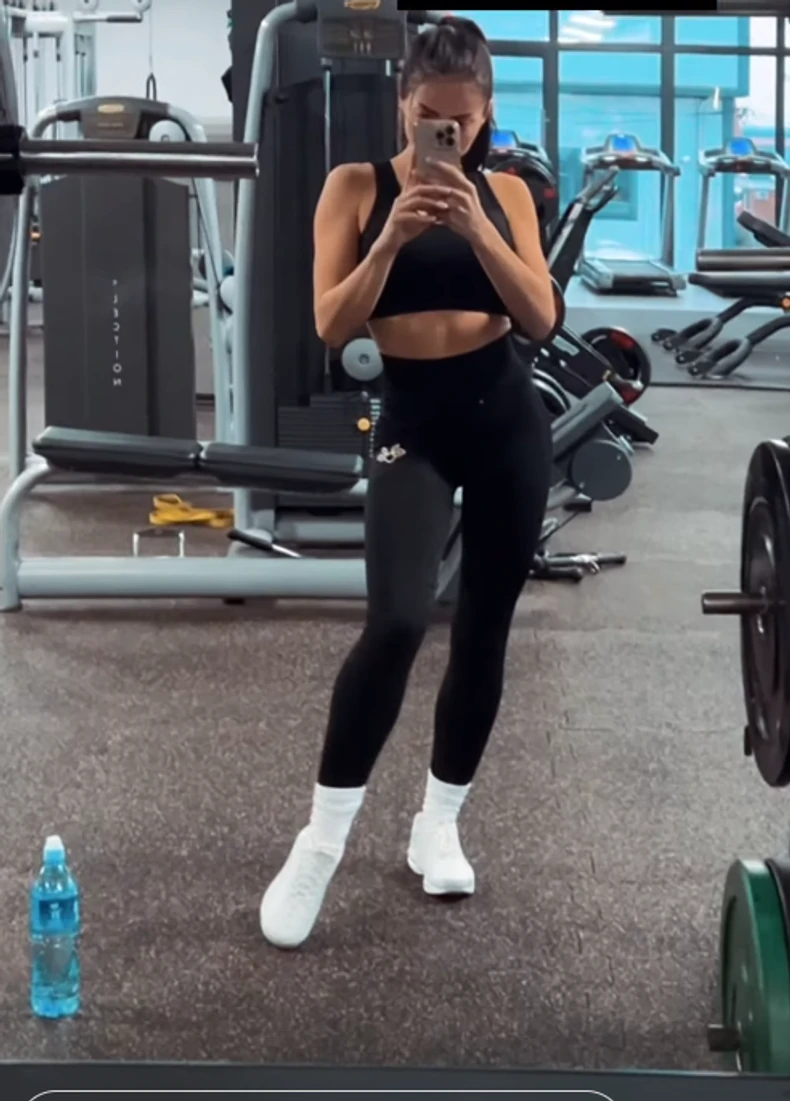 Kaća Lazić u teretani 