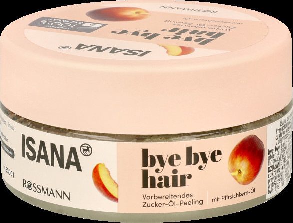 Isana bye bye hair Przygotowawczy peeling cukrowo-olejowy (Cena: 18,99zł / 180ml)