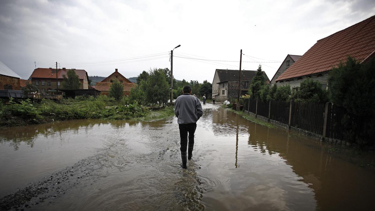 Powódź w 2009 r. w woj. dolnośląskim.