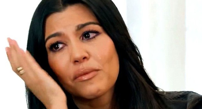 Reality star, Kourtney Kardashion breaks down in tears over Scott Disick's infidelity