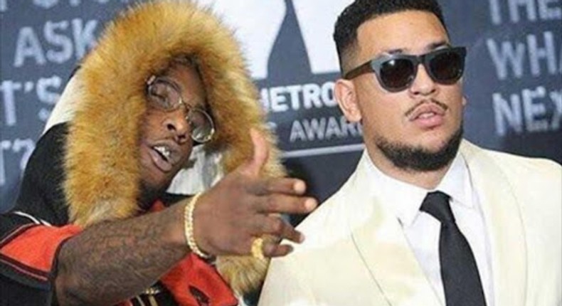 Burna Boy and AKA when the going was good. (1st News)