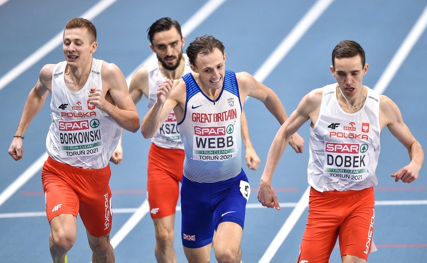 Mateusz Borkowski (z lewej) w finale HME przegrał tylko z Patrykiem Dobkiem (z prawej)