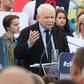 Jarosław Kaczyński przemawia na pikniku PiS w Stawiskach