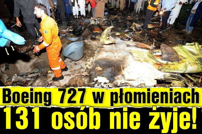 Boeing 727 w płomieniach. 150 osób nie żyje!