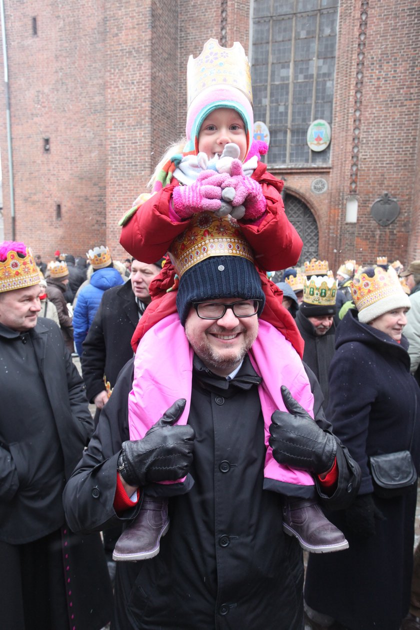 Prezydent Gdańska Paweł Adamowicz z córka Tereską (6 l.)