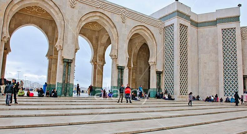 Hassan II Mosque is the largest mosque in Morocco and in Africa