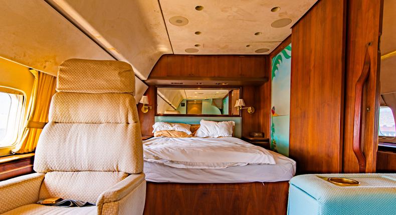 A scrapped Boeing 727 has been converted into an Airbnb in England.Courtesy of PYTCHAir