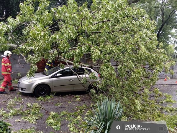 Polícia zasahovala pri viacerých udalostiach spojených s počasím.