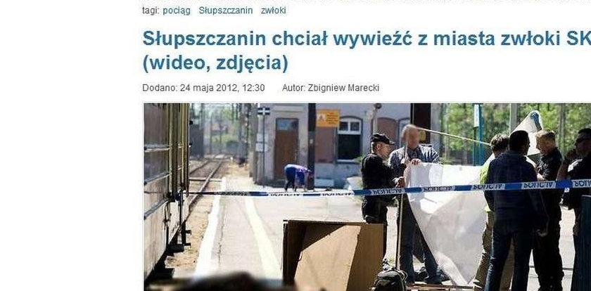 Ukryli zwłoki w łóżku i wsadzili je do SKM-ki