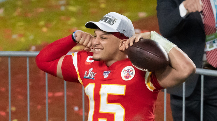 Mahomes alig két éve került be a ligába, de máris az NFL legnagyobb sztárja lett / Fotó: Profimedia 