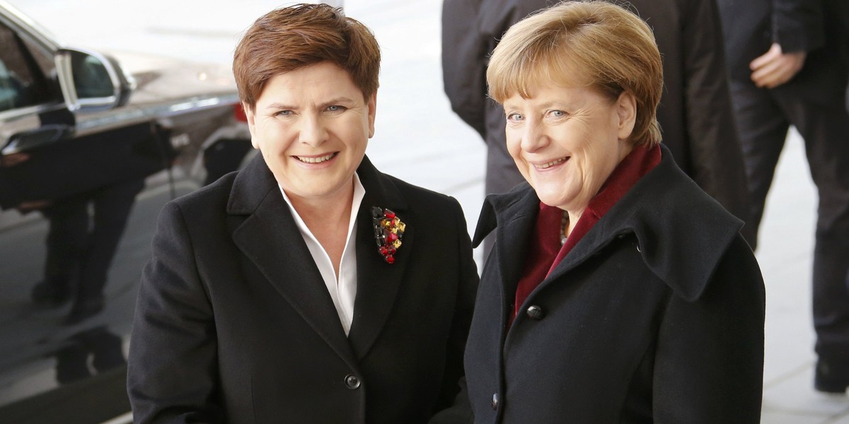 Beata Szydło i Angela Merkel