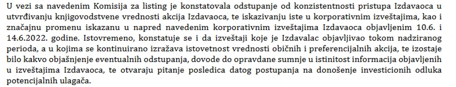 Beogradska berza u privremenom Rešenju o obustavi trgovanja akcijama NLB Komercijalne banke