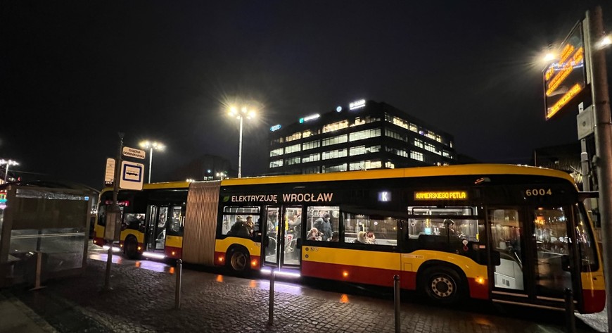 Autobus linii K w wersji elektrycznej