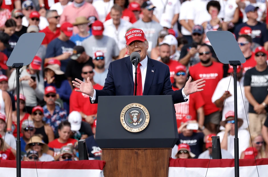 Trampov reli u Tampi, Florida, 29. oktobra