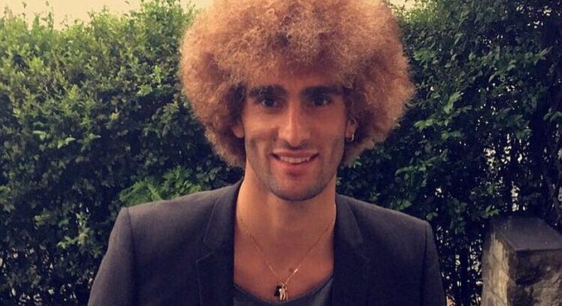 Marouane Fellaini goes blond