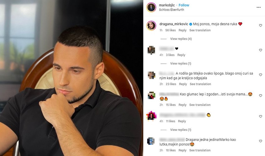 Draganin komentar ispod Markove objave