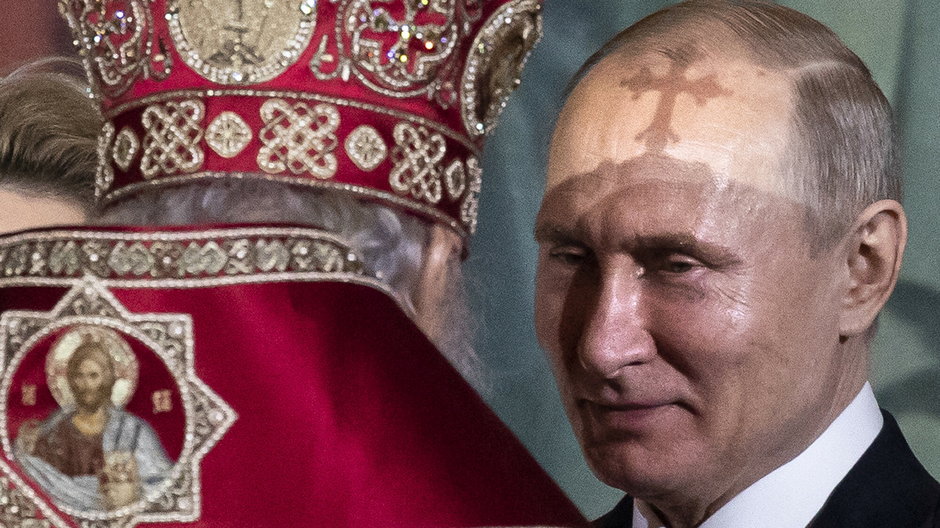 Władimir Putin w cerkwi. 2019 r. 