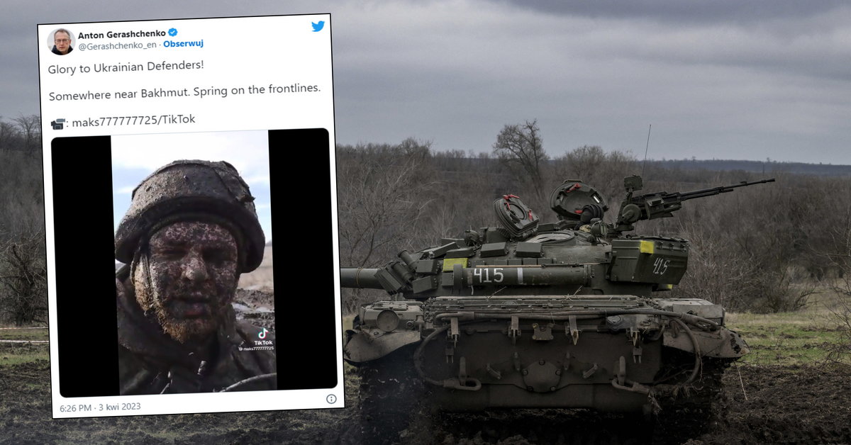 “This is what spring looks like in the foreground.”  Ukrainian soldiers showed a great movie