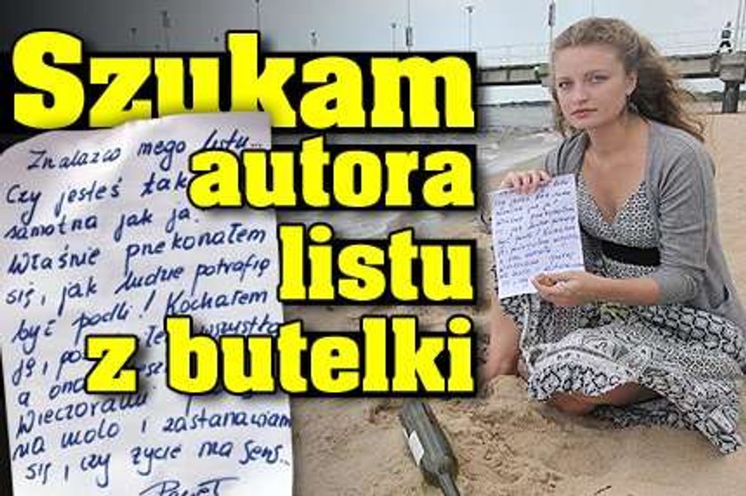 Szukam autora listu z butelki