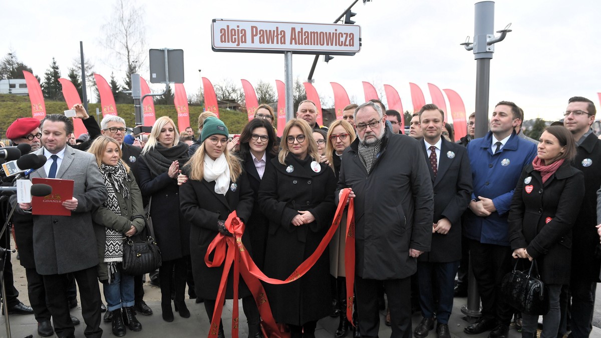 Gdańsk. Alei nadano imię Pawła Adamowicza