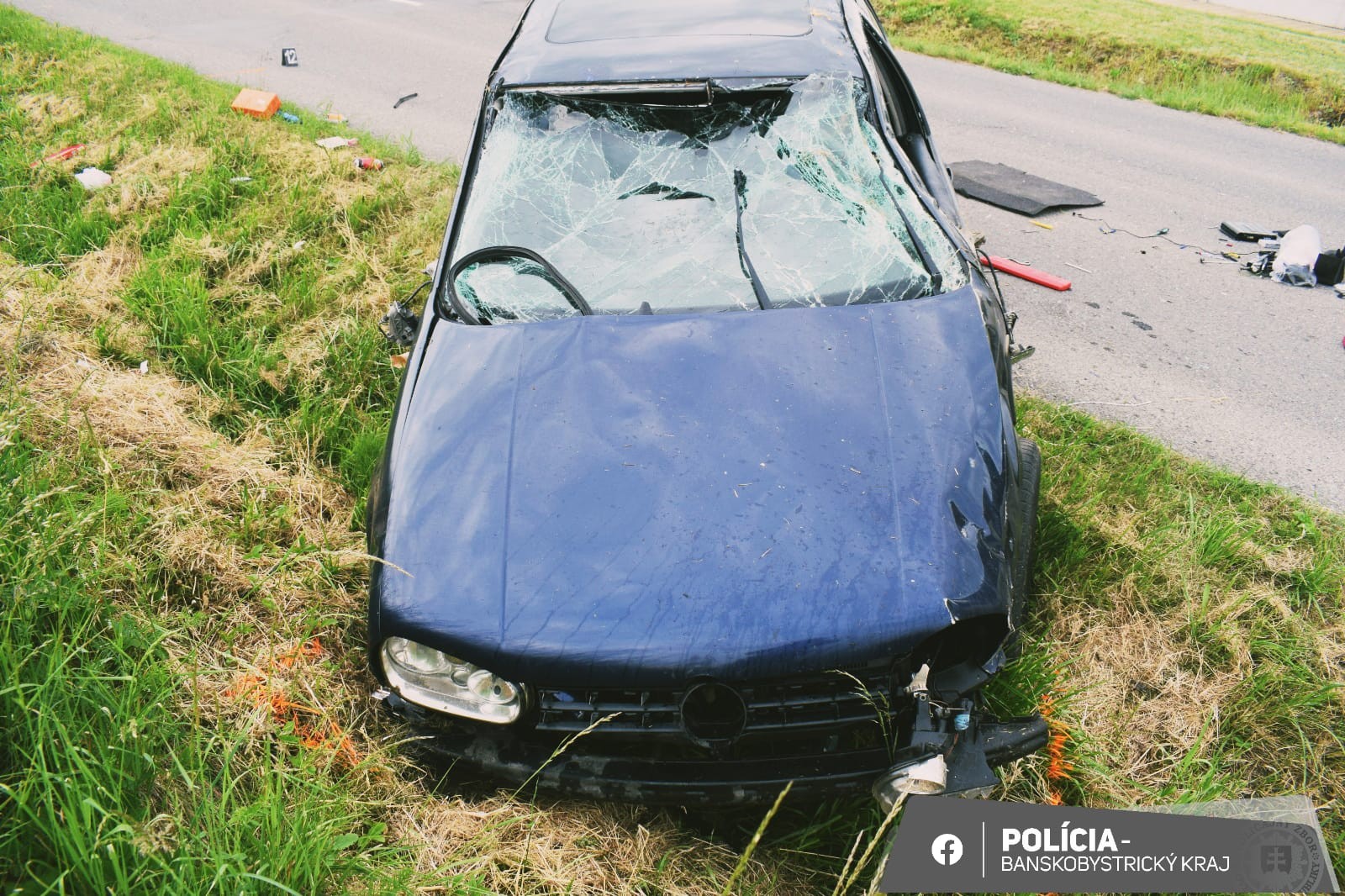 Pri nehode pri Veľkej Vsi sa zranili dve osoby, vodič bol pod vplyvom drog.