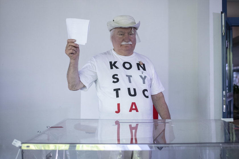 Lech Wałęsa głosował w Gdańsku