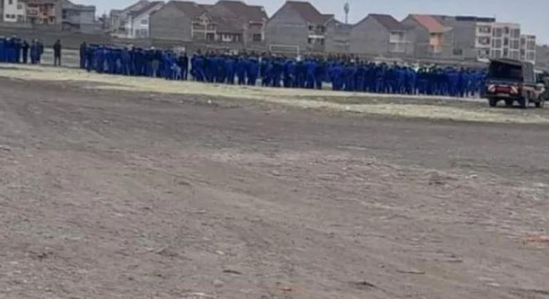 Confusion as armed police officers camp at Jacaranda grounds ahead of Ruto's rally