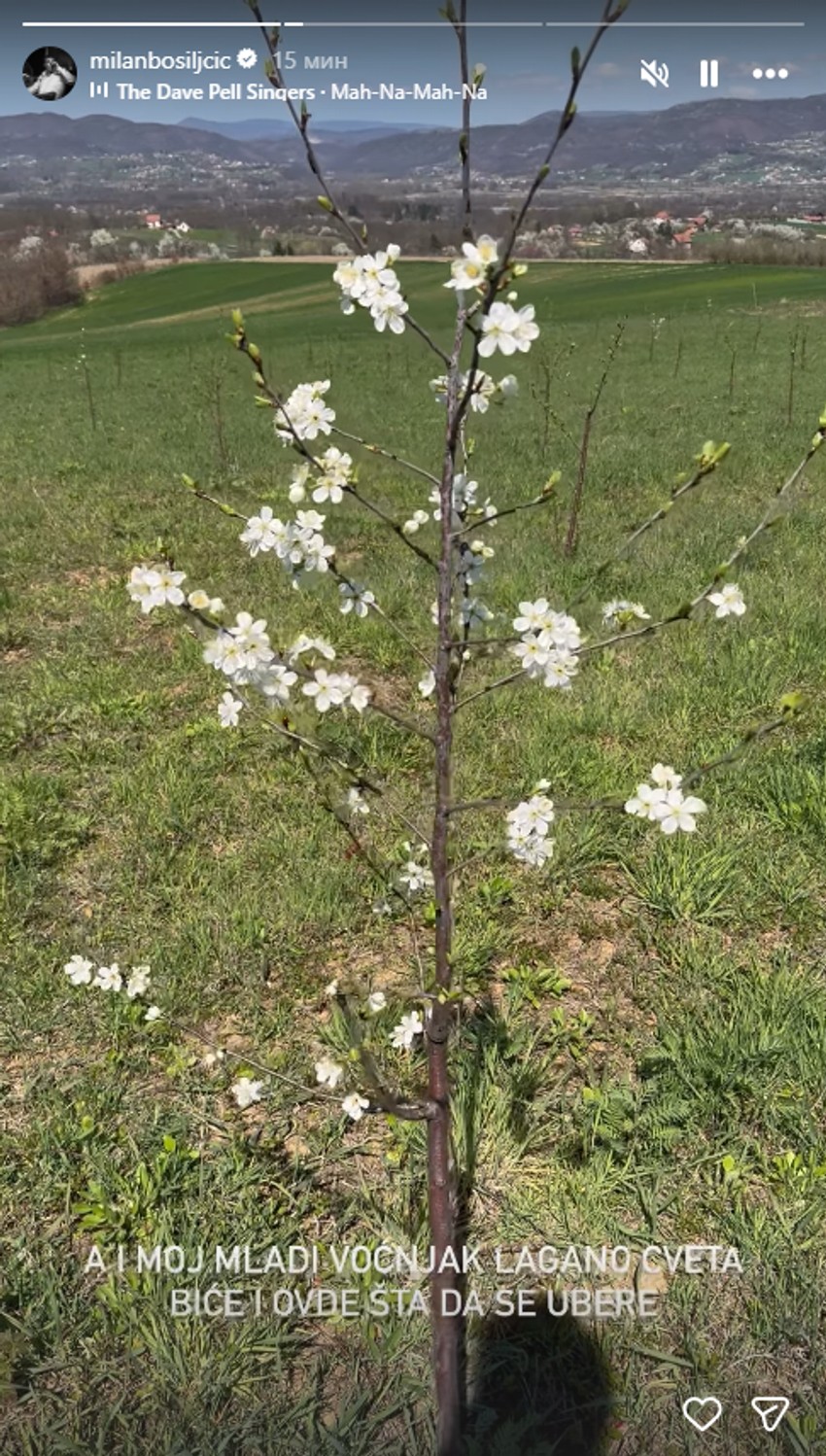 Milan Bosiljčić pokazao deo imanja